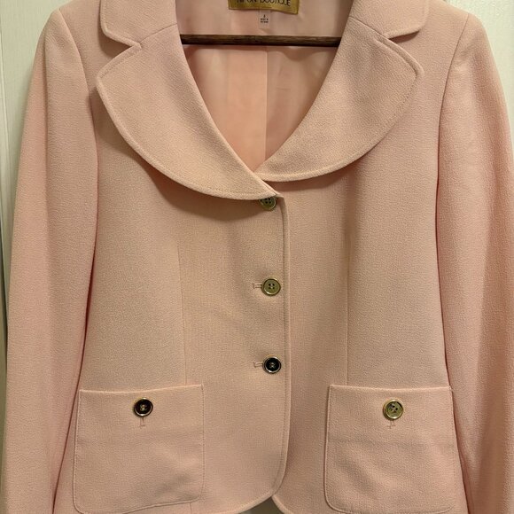 Albert Nipon Pink "Jackie O" Style Suit NWT - Picture 2 of 6
